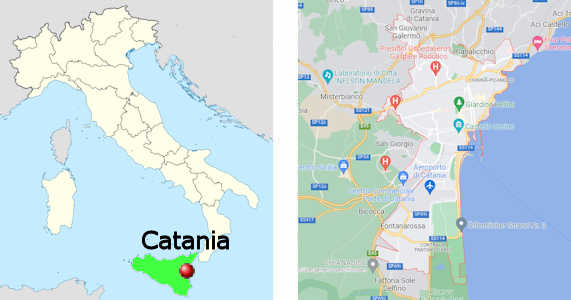 Stadtplan online von Catania
