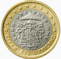 Vatikan, 1 Euro, 2005.