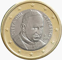 Vatikan, 1 Euro, Papst Franziskus