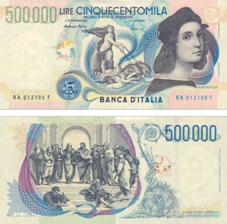 500000 Lire-Banknote