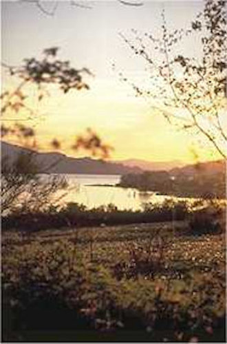 Der Lago di Campotosto am Fue des Gran Sasso