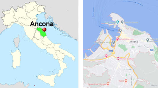 Stadtplan online von Ancona