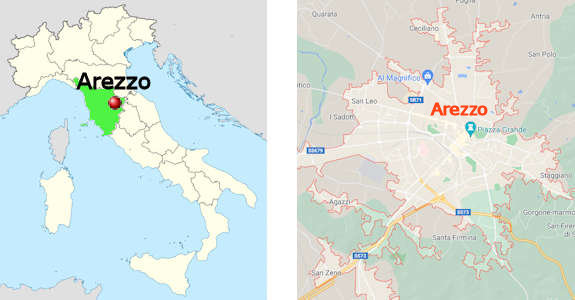 Stadtplan online von Arezzo