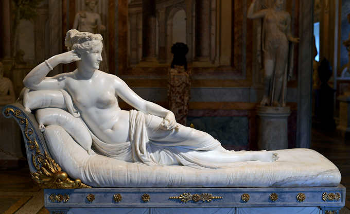 Die Skulptur Paolina Borghese als Venus Victrix
