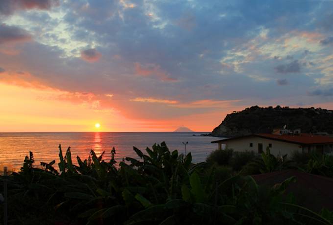 Sonnenuntergang bei Capo Vaticano