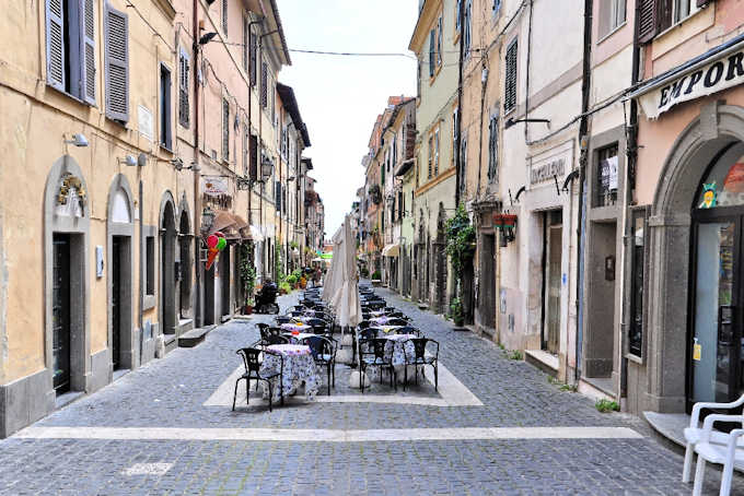 Eine Gasse im Zentrum