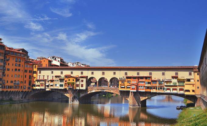 Florenz - Ponte Vecchio und Vasarikorridor