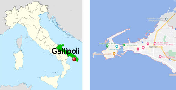 Stadtplan online von Gallipoli
