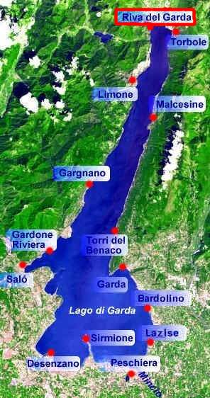 Riva del Garda am Nordufer des Gardasees