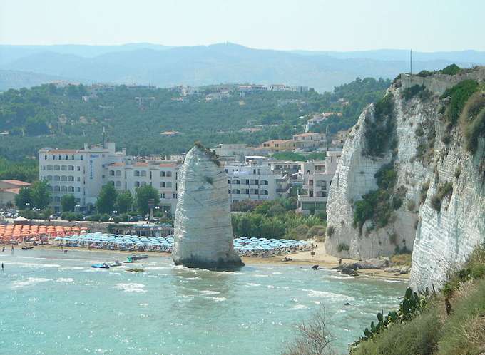 Der Strand von Vieste (Gargano)