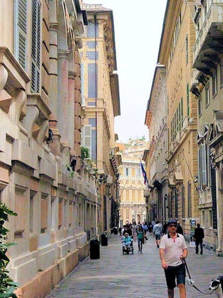 Genua - Via Garibaldi und Via Balbi