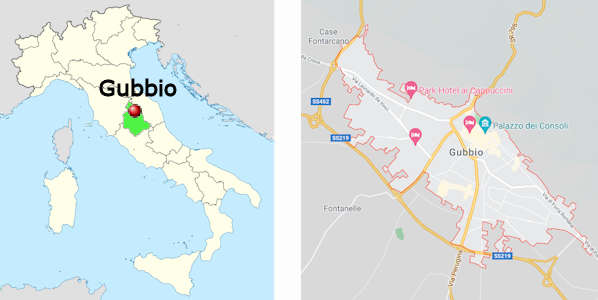Stadtplan online von Perugia