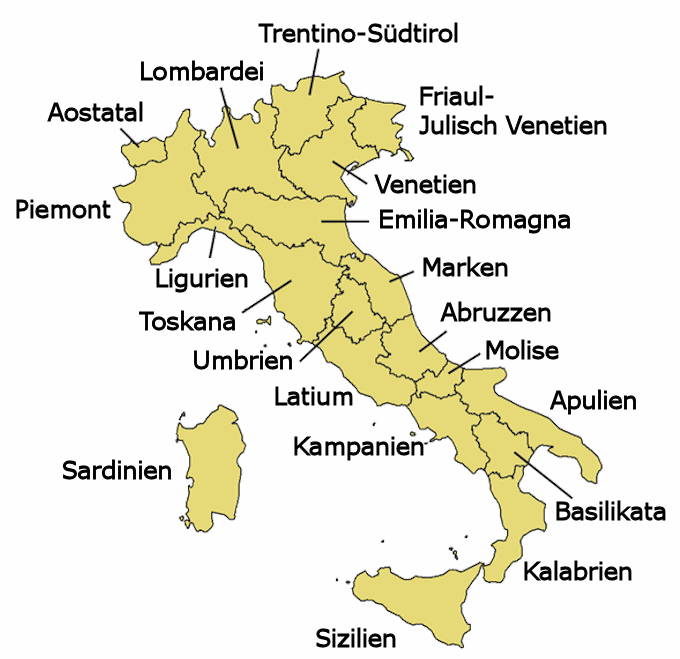 Die italienischen Regionen