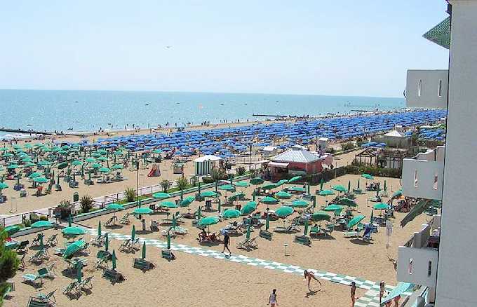 Am Strand von Jesolo