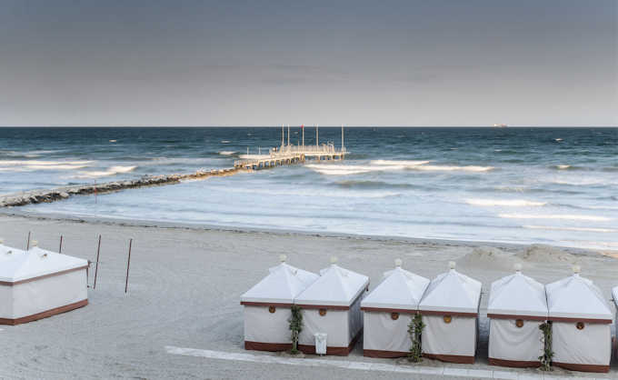 Der Strand des Lido di Venezia