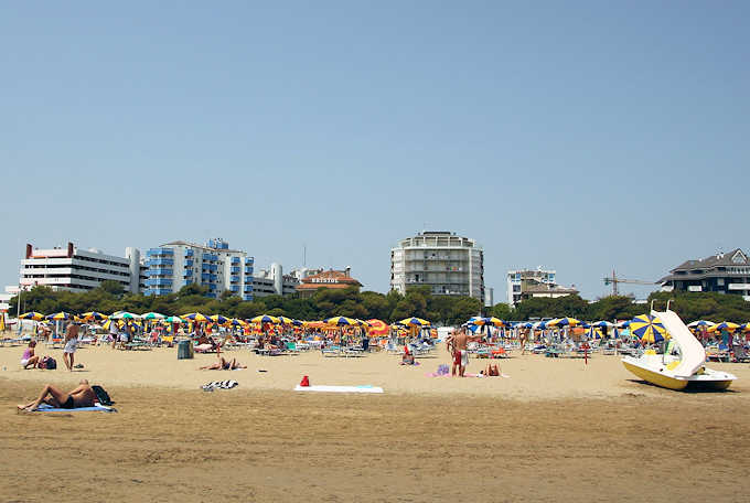 Am Strand von Lignano Sabbiadoro