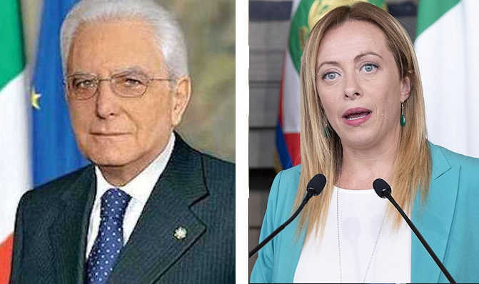 Sergio Mattarella und Giorgia Meloni