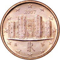 1-Cent Mnze: Castel del Monte