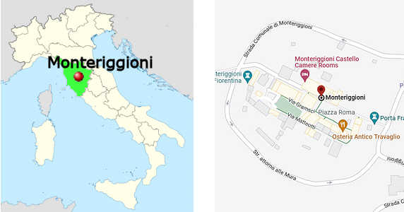 Stadtplan online von Monteriggioni