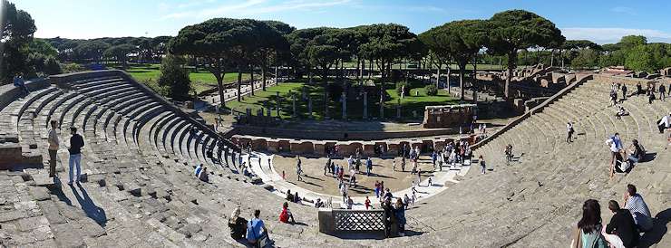 Das antike Theater von Ostia Antica