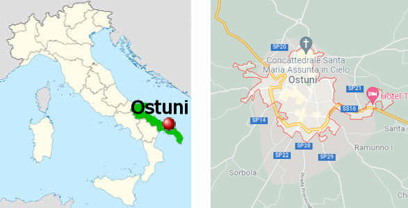 Stadtplan online von Ostuni