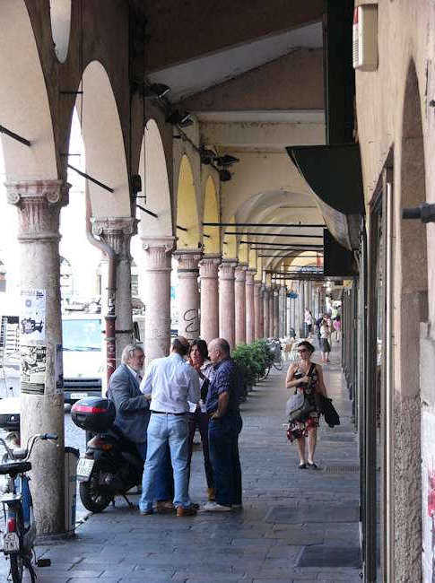 Padua - die Laubengnge im Zentrum