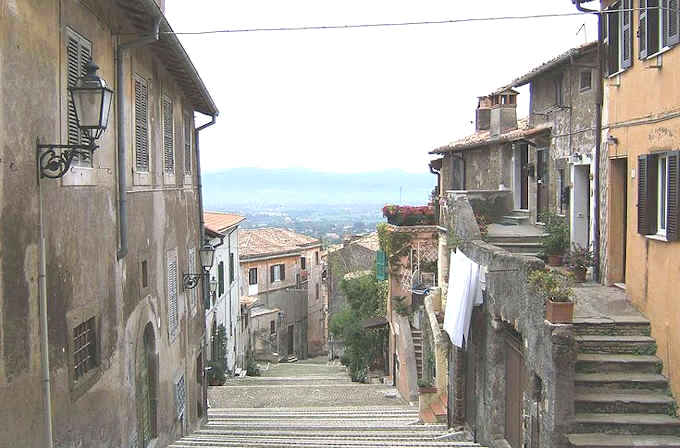 Eine Gasse in Palestrina