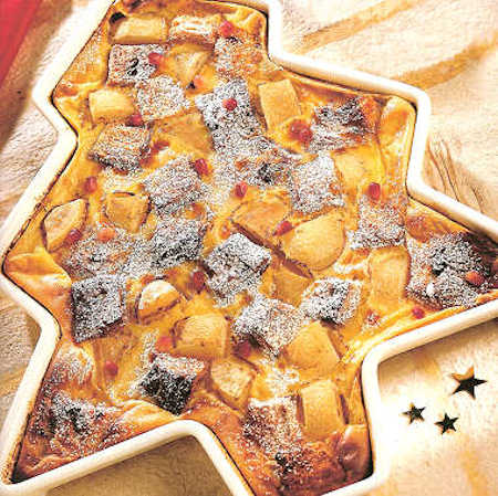 Panettone-Birnen-Clafoutis