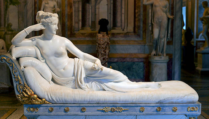 Pauline Borghese, dargestellt als Venus Victrix