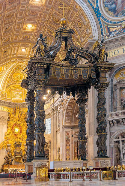 Der Papstaltar im Petersdom