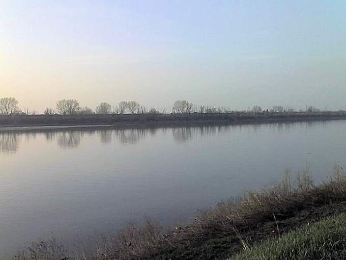 Der Fluss Po bei Ferrara