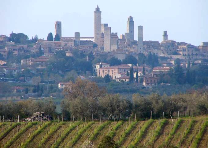 Die mittelalterlichen Trme von San Gimignano