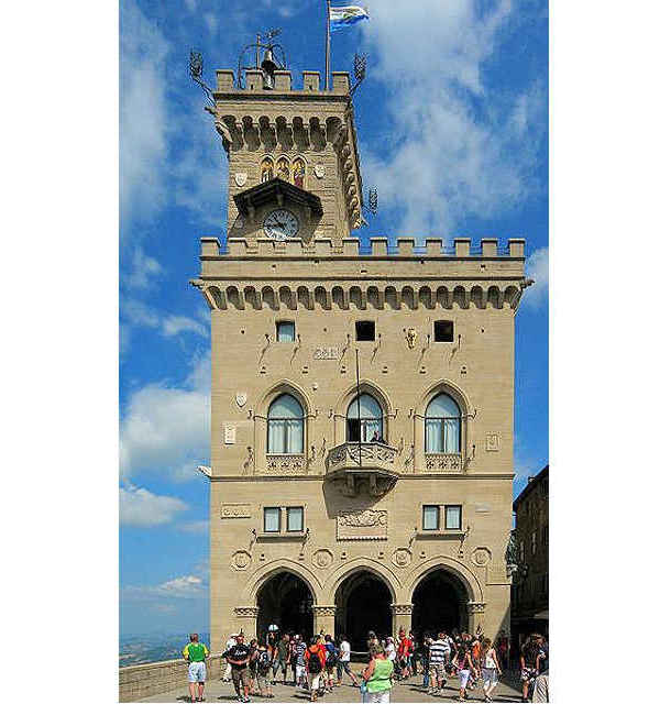 Der Regierungspalast von San Marino