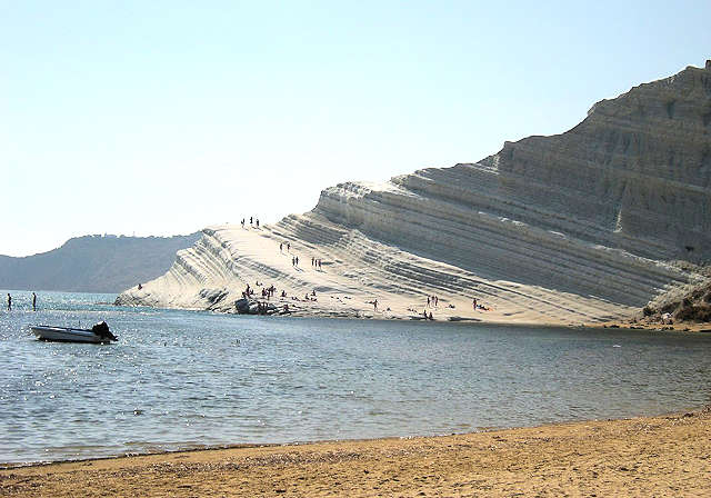 Der Strand Scala dei Turchi