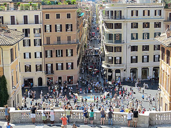 Spanische Treppe und Via dei Condotti