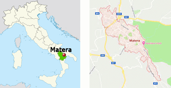 Stadtplan online von Matera (Basilikata)