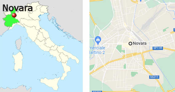 Stadtplan online von Novara