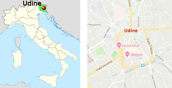 Stadtplan online von Udine
