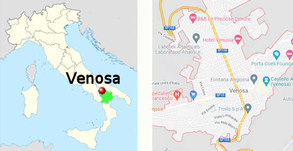 Stadtplan online von Venosa (Basilikata)