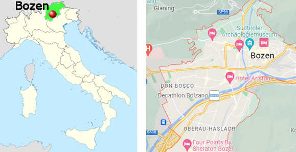 Stadtplan online von Bozen