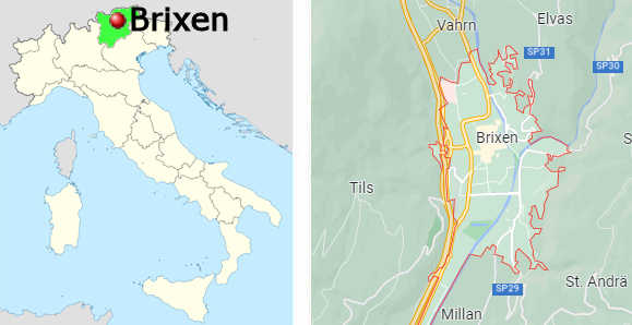 Stadtplan online von Brixen
