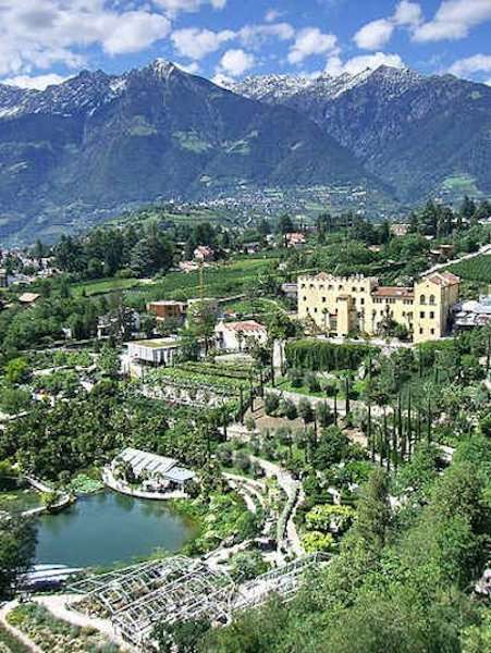 Der Botanische Garten von Schloss Trauttmansdorff bei Meran