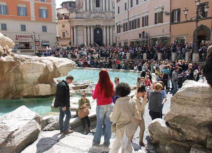 Der Trevibrunnen in Rom