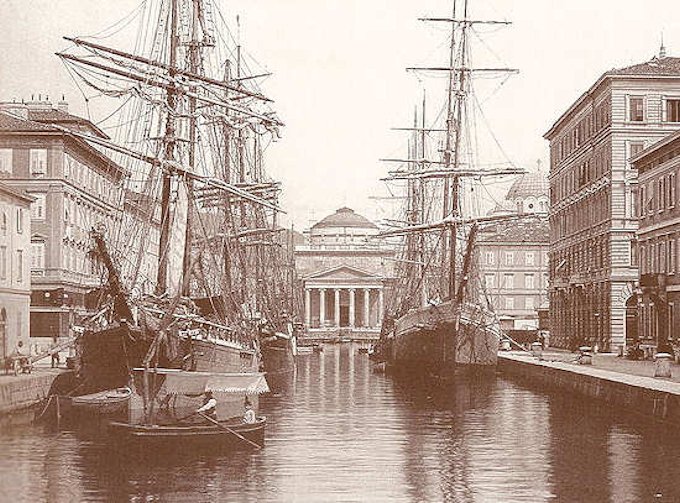 Triest - Canal Grande um 1900