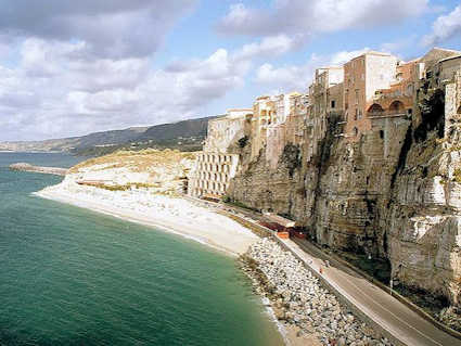 Tropea, vom Meer aus gesehen