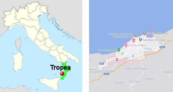 Stadtplan online von Tropea