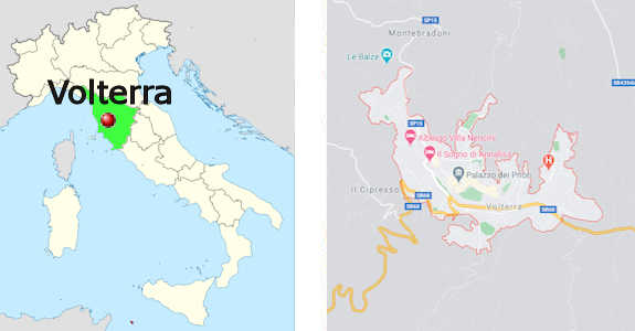 Stadtplan online von Volterra